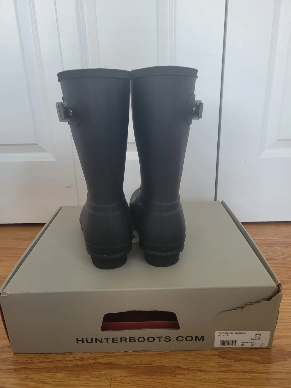 Hunter Matte Black Mid-Calf Rain Boots